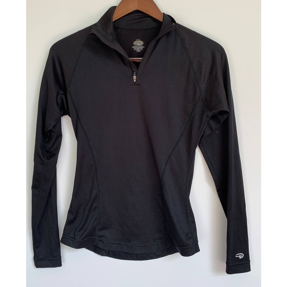 Black Zip Up Activewear Sweatshirt